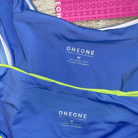 NWT OneOne Swimwear Bikini Set Hawaii Karen Paulina Long Sleeve High Waist NEW - Picture 3 of 12